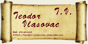 Teodor Vlasovac vizit kartica